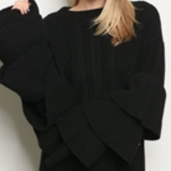 Black Sweater Dress - Picture 4 of 4